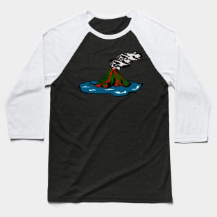 Volcano Island Baseball T-Shirt
